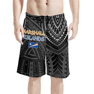 カスタムパシフィックアイランドスタイルメンズショートパンツKosrae Marshallプリントドローストリングメンズショーツビーチスポーツカジュアルに適しています - Product Image 2