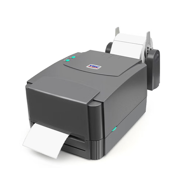 TSC TTP-244pro Carbon Tape Label Printer - Self-adhesive Copper Plate Paper Matte Silver Clothing Hanging Labels Washable