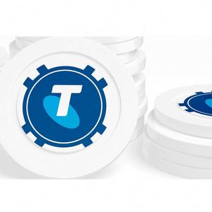 Jetons de poker en argile ABS personnalisés, format pièce de monnaie, pour cadeaux souvenirs, ensemble économique, en vente - Product Image 3