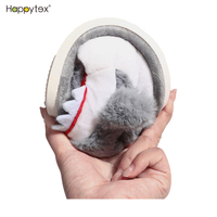 Chaussures de requin de dessin animé en peluche, pantoufles d'intérieur confortables pour la maison, pantoufles de requin pour enfants, automne hiver