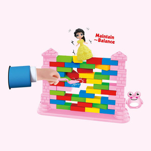 49pcs đầy màu sắc đẩy gạch cân bằng trò chơi 2 người chơi tương tác đồ chơi vui DIY đẩy tường công chúa trẻ em giáo dục Hội Đồng Quản trị trò chơi - Product Image 1