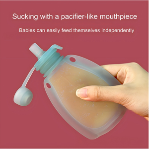 Bolsas de Almacenamiento de <span class=keywords><strong>Leche</strong></span> <span class=keywords><strong>Materna</strong></span> de Grado Alimenticio para Bebés, Botellas Portátiles para <span class=keywords><strong>Cereal</strong></span> de Arroz, Bolsas de Alimentación para Bebés, Bolsas de Silicona para Suplementos Alimenticios - Product Image 4