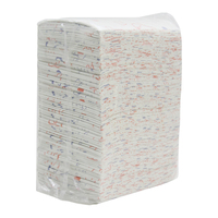 PB017P Zogear Bavoir dentaire jetable imperméable imprimé dessin animé, 2 couches de papier + 1 couche de film
