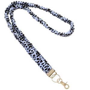 Laccetto Elastico in Poliestere con Gancio Retrattile per Portachiavi, Lavabile, per Badge Identificativi, Insegnanti e Lavoratori - Product Image 1