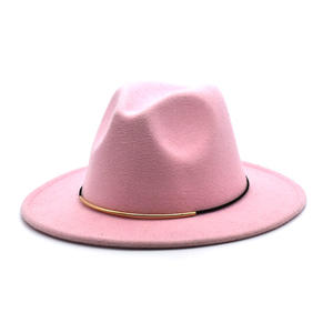 Sombreros Fedora de ala ancha clásicos para hombre, sombrero de baile de vaquero de <span class=keywords><strong>Jazz</strong></span> Vintage de fieltro de lana de alta calidad, gorras superiores - Product Image 2