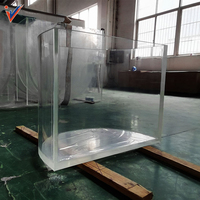 2023 Leyu Factory Custom ized Größe Acryl zylinder Aquarium für Hotel