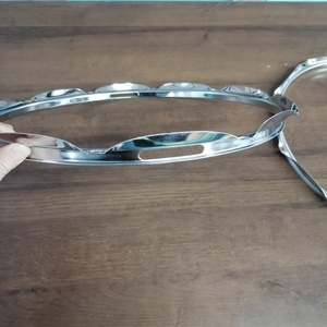 Aro de Tambor de Aluminio Cromado de 14 Pulgadas, Aro Metálico Redondo con Orificios - Product Image 3