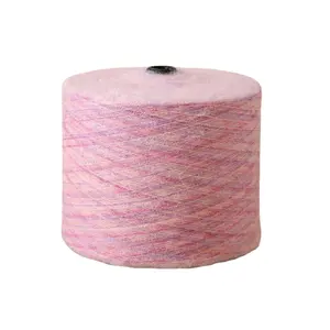 15NM/1 10% lã 45% nylon 30% poliéster 15% mohair acrílico misturado fio extravagante para tricô direto do fabricante estoque