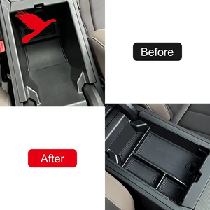Accesorios Interiores para BMW <span class=keywords><strong>X3</strong></span> G45 2025, Caja de Almacenamiento para Consola Central y Reposabrazos, Color Negro, 1 Pieza - Product Image 2