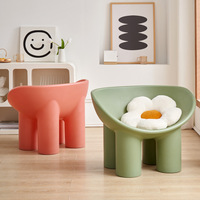 Chaises de salon en PE écologiques de style nordique, chaises à pattes d'éléphant, chaise d'éléphant, chaise longue Roly Poly pour salon