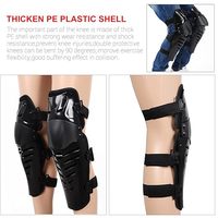 Protection Professionnelle Certifiée CE, Imperméable, Respirante, Flexible, en Fibre de Carbone, pour Genouillères de Moto et Motocross, Soutien des Jambes