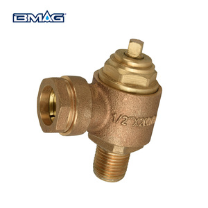 BMAG Feminino Masculino Rosca 90 Graus Latão <span class=keywords><strong>Plug</strong></span> Válvula De Alívio De Segurança Braçadeira De Tubo De Bronze Virola De Água Válvulas - Product Image 5