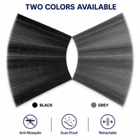 Moustiquaire plissée en polyester pour fenêtre coulissante, anti-moustiques, imperméable, résistante aux UV, haute densité, tissage fin, vente en gros