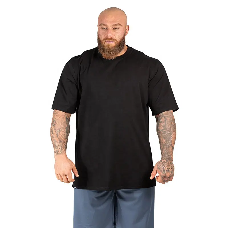 Oversized Plus Size T-Shirts Mositure Wicking Fitness Large Big Size Men Tshirt Quick Dry Gym Active Wear Big T Shirt For Man