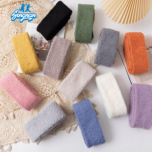 Sungan Extra lungo sopra il ginocchio caldi pelosi calzini invernali ricamati su misura a maglia per ragazze adolescenti calze - Product Image 2