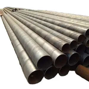 Q235B saldato tubi in acciaio spessi con cucitura elicoidale a spirale tubo di acciaio saldato per la costruzione di perforazione in acciaio al carbonio Ss