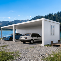 Maisons conteneurs modulaires préfabriquées personnalisables de 20 et 10 pieds, construction en acier pour abri de voiture, entrepôt, directement de l'usine.