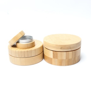 Barattolo Cosmetico in Alluminio con Coperchio in Legno di Bambù per Pomata per Capelli, Vendita all'Ingrosso ABJ--017C - Product Image 3