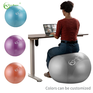 Pelota de Yoga Zhensheng, Pelota de Pilates de PVC Ecológica, Engrosada, Antiexplosión, Pelota Suiza, Pelota de Parto con Impresión Personalizada - Product Image 4