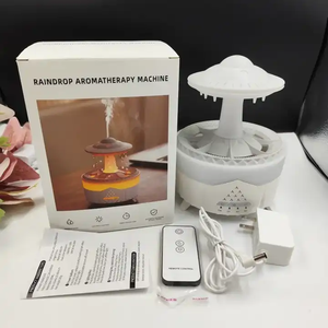 Difusor de Aroma Eléctrico con Control Remoto, Enchufable, con Sonido de <span class=keywords><strong>Cascada</strong></span> de Gotas de Lluvia y Hongos, Tanque de Agua de 350 ml, 1 Año de Garantía, para el Hogar - Product Image 6