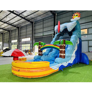 Tobogán Acuático Inflable de PVC para Piscina, Fácil de Alquilar, para Negocios, en Venta - Product Image 4