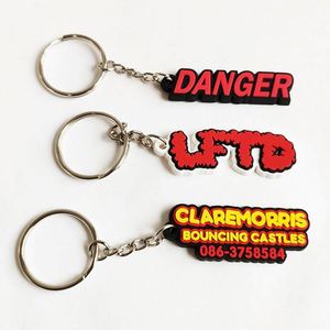 Customizable Soft PVC Keychain with No Minimum Custom Logo Design Personalized <b>Rubber</b> Keyring - Product Image 1