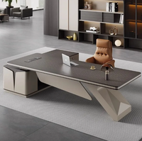 Luxury Solid Wood Convertible Executive Desk for Boss Home Office & Hotel Use