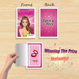 Billets de casino à languette personnalisables, conception gratuite, haute qualité, facile à ouvrir, cartes de bingo à languettes instantanées - Product Image 3