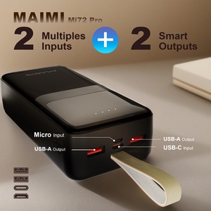 <span class=keywords><strong>Batterie</strong></span> externe Maimi 30000mAh à charge rapide 22.5W PD/QC/SCP/FCP/VOOC multi-protocoles grande capacité - Product Image 3