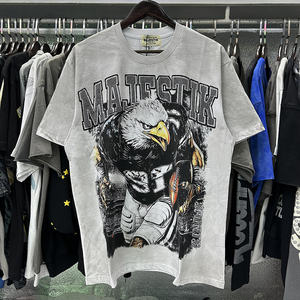 Camisetas de Alta Calidad 100% Algodón para Hombre, Ropa Urbana, Camisetas Gráficas Y2K, Camisetas Extra Grandes, Camiseta Majestik para Hombre - Product Image 4