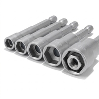Embout hexagonal magnétique 65 mm à finition naturelle, embout à écrou, entraînement 1/4 po, qualité industrielle, vente directe usine pour achat en gros