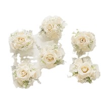 Rangkaian Bunga Kain Buatan untuk Pernikahan, Perayaan Bisnis & Upacara Pembukaan, Boutonnieres, Corsage