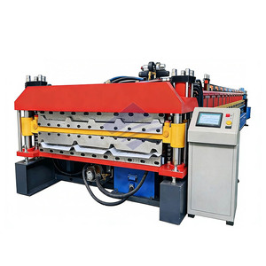 Intelligent Double-layer Cold Bending <b>Tile</b> <b>Making</b> <b>Machine</b> with Touch Screen - Product Image 1