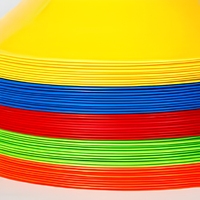 Conos de Entrenamiento de Agilidad de PE Duradero, Discos de Marcación de Obstáculos, Marcadores Deportivos Flexibles para Ejercicios de Fútbol, Baloncesto y Carrera