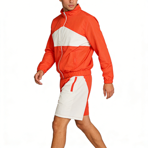 Conjunto Deportivo MOUNTNEVE Techwear, Transpirable y Ligero, Estilo Anorak, 2 Piezas, para <span class=keywords><strong>Hombre</strong></span>, Diseño Urbano con Bloques de Color, Nylon Sostenible 3D - Product Image 2