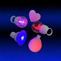 Anneaux lumineux à LED imprimés avec logo personnalisé Cadeaux de fête d'Halloween pour enfants Anneaux lumineux télécommandés en plastique durable