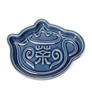 Ceramic Teapot Fruit Plate Irregular Shape Porcelain Handmade Retro Wedding <b>Snack</b> <b>Tray</b> Chinese Style Luxury Pastry Dish - Product Image 5