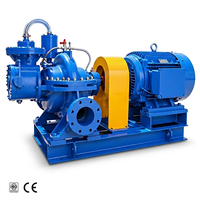 Pompe industrielle à double aspiration à corps divisé robuste 55-110 kW, haute efficacité, pour alimentation en eau municipale, hauteur de refoulement 95 m