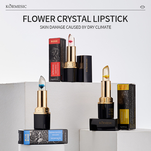 KORMESIC Private Label 3.5g Crystal Flower <b>Lipstick</b> Organic Korean Flower Lip Stick Long-Lasting Color Velvet Matte Lightweight - Product Image 3