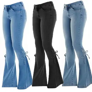 New Straight Wash Jeans Retro Blue women Loose Wide Leg Mopping Jeans For Women