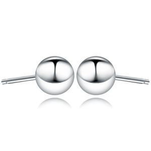 G23 <b>Titanium</b> Alloy Ball <b>Stud</b> Earrings Piercing Jewelry Personalized Exquisite Niche Thread Flat Base Ear Cartilage - Product Image 5