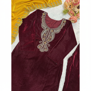 Magnifique haut pour femme Plazzo Dupatta Set pour fête - Product Image 1