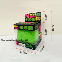 Cube souple et moelleux qui brille dans le noir, jouet à presser en maltose, logo personnalisé, jouet anti-stress pour soulager l'anxiété, mini-jouet pour enfants, cadeau