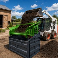 Crible vibrant SL-VS70 pour mini-chargeuses et mini-excavatrices – Cribleur de sol et de compost robuste à simple plateau