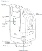 Scanner 3D Lidar Trimble X9 Scanner Cobra Scanner Lidar portable Système de cartographie mobile Scanner laser 3d