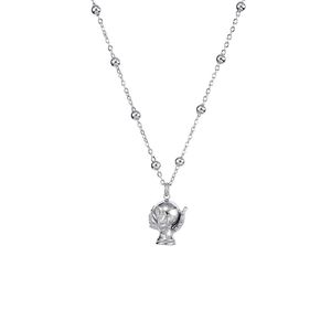Chaud métal feuille trophée cadeau inoxydable titane acier collier étanche ne se décolore pas pierre naturelle <span class=keywords><strong>Pauline</strong></span> fleur pendentif bijoux - Product Image 2