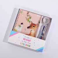 Couverture en PU pour journal intime, agenda, stylo, coffret cadeau