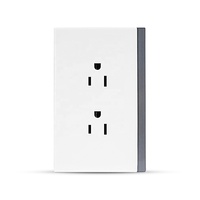 Design de luxe fabriqué en usine en Chine, grande planche ultra mince, alimentation électrique standard sud-américaine, prise murale double 2 groupes