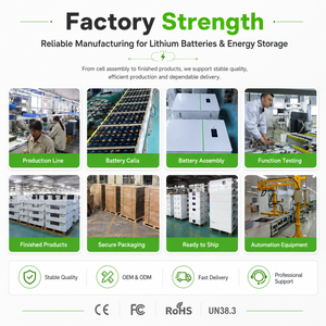 แบตเตอรี่โซลาร์ LiFePO4 แบบเรียงซ้อนได้ 48V 200Ah 10kWh ระบบ ESS แบบโมดูลาร์ พร้อมระบบจัดการแบตเตอรี่อัจฉริยะ (Smart BMS) สำหรับบ้าน อุตสาหกรรม และระบบสำรองไฟแบบออฟกริด - Product Image 5