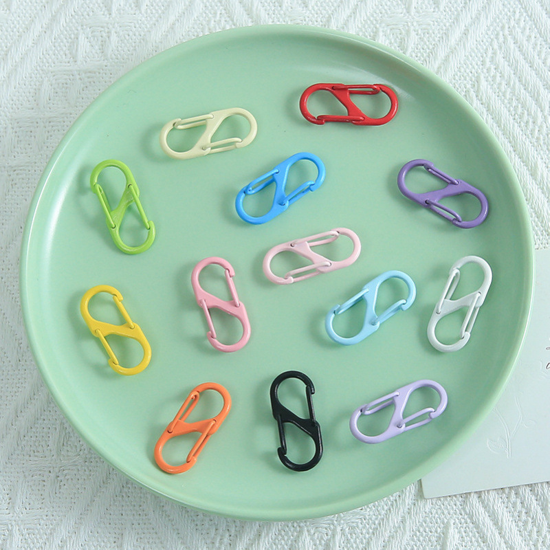 [Couleurs mélangées expédiées au hasard] Boucle à ressort de type S à double ouverture